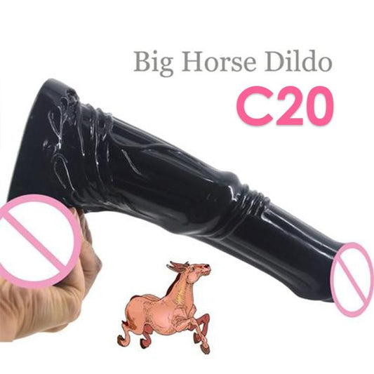 House Of Dasein Dildo Dong Big 3 Types Huge Fantasy Monster Black Horse C20 - Black - Horse Dildo C20 V1257-30300157313162