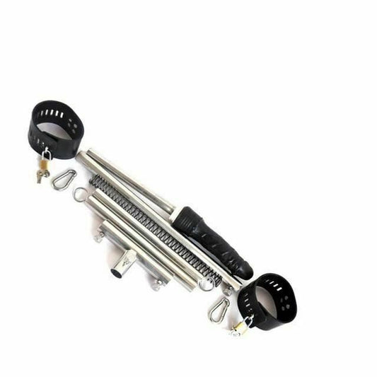 House Of Dasein Stainless Steel Leg Spreader Bar Black Dildo Bondage Device Bdsm Restraints - Black - Black V1257-30306089664650