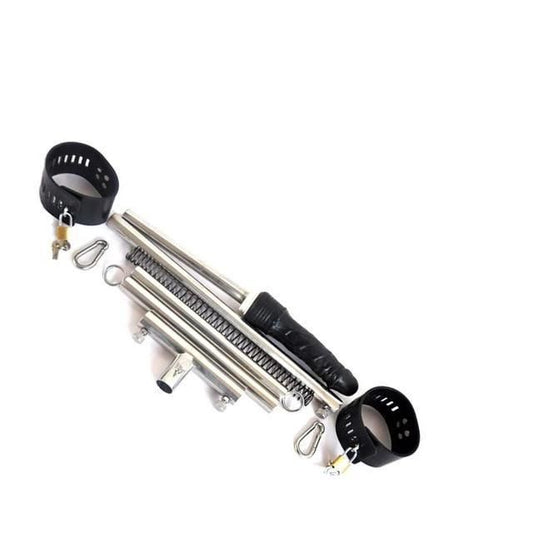 House Of Dasein Stainless Steel Leg Spreader Bar Black Dildo Bondage Device Bdsm Restraints - Black - Metal V1257-30306089730186