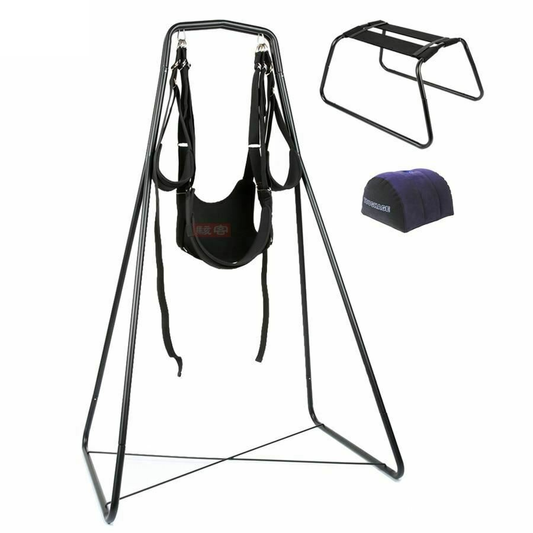House Of Dasein Swing With Frame Inflatable Sex Pillow Hanging Love Chair V1257-30306378940554