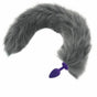 House Of Dasein Grey Long Fox Kitten Puppy Tail Butt Plug Bdsm Pet Play Fetish - Grey - Small 104 V1257-30366013784202