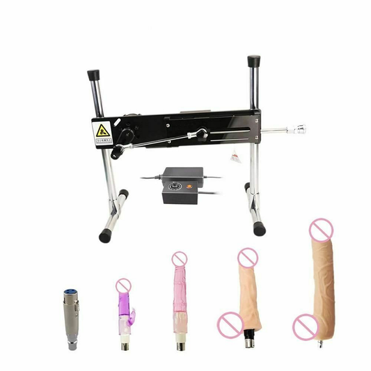 House Of Dasein F6 Premium Sex Machine With Big Dildo Multi Speed Love Masturbation - Black V1257-30367059771530