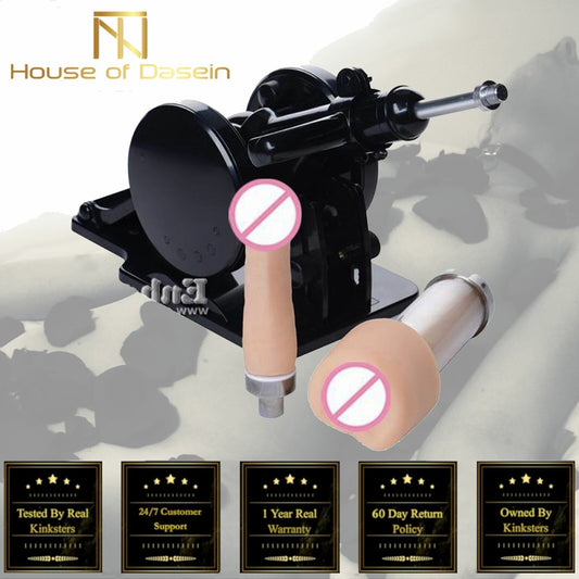 House Of Dasein Robo Fuk Unisex Sex Machine Masturbation Pussy Dildo Vibrators - Black V1257-30368796016778