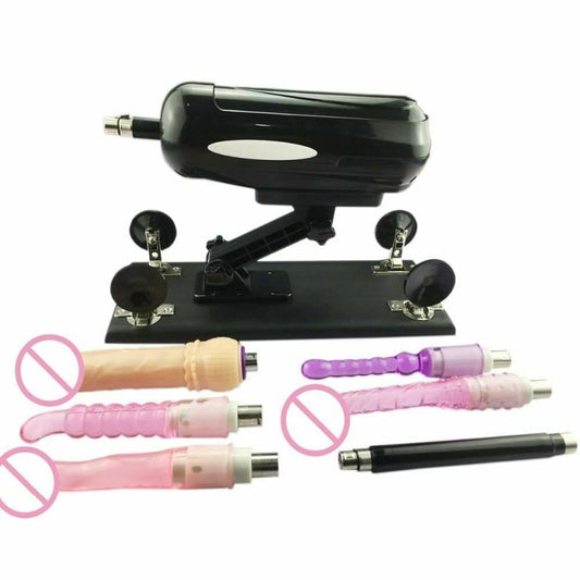 House Of Dasein F2 Automatic Sex Machine 5 Dildos Powerful Thrusting Masturbation Anal - Black V1257-30368803356810