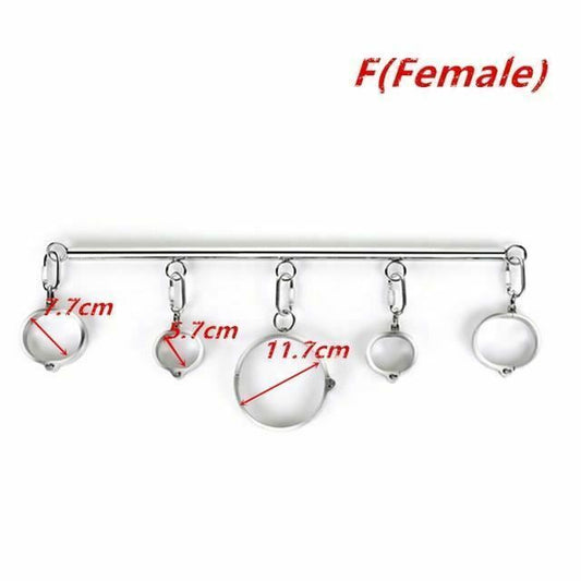 House Of Dasein Metal Spreader Bar Cuffs Collar Bondage Restraint Kits Slave Shackles Set Bdsm - Skin - F V1257-30368824459402