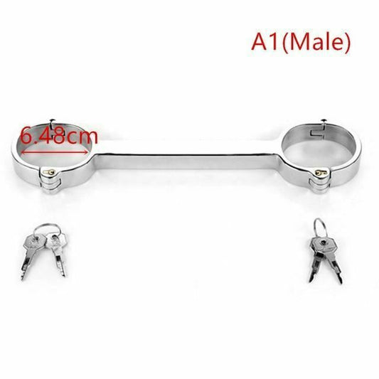 House Of Dasein Metal Spreader Bar Cuffs Collar Bondage Restraint Kits Slave Shackles Set Bdsm - Skin - A1 V1257-30368824590474
