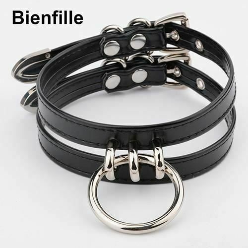 House Of Dasein Double Caged Slave Collar Gothic Silver Gold Metal Choker - Black With Silver V1257-30368951304330