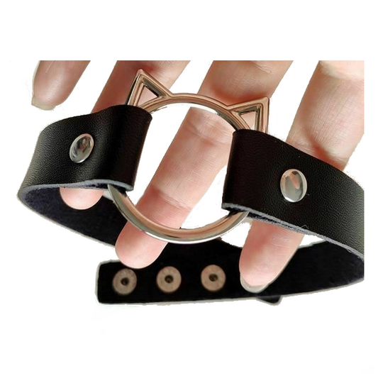 House Of Dasein Bdsm Kitten Collar Harajuku Choker Necklace Fetish Bondage Restraints - Black V1257-30369051967626