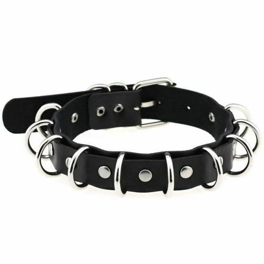 House Of Dasein 15 Colours Sexy Harajuku Necklaces Bdsm Choker Collar - Black V1257-30370311536778