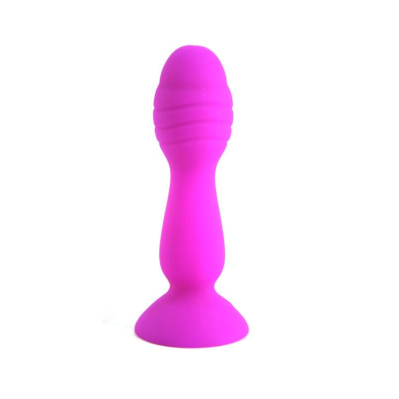 House Of Dasein Colourful Silicone Butt Plug Beads Suction Cup Anal Trainer Beginners - Purple - Style B V1257-30370342240394