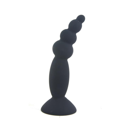 House Of Dasein Colourful Silicone Butt Plug Beads Suction Cup Anal Trainer Beginners - Black - Style C V1257-30370342305930