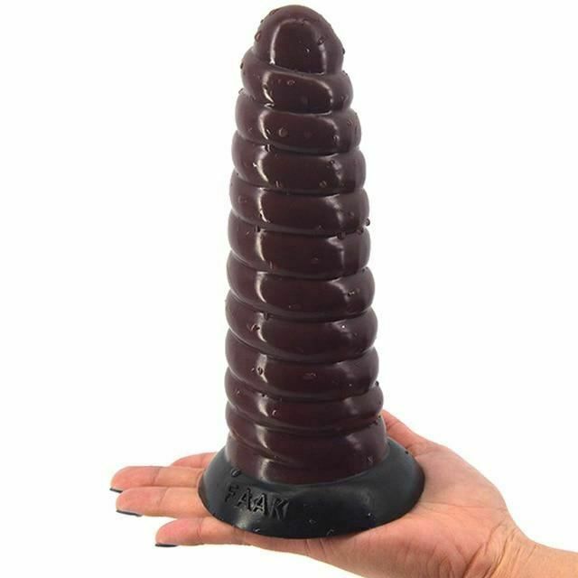 House Of Dasein Huge Anal Dildo Long Suction Cup Butt Plug Dong - Brown V1257-30370356887690