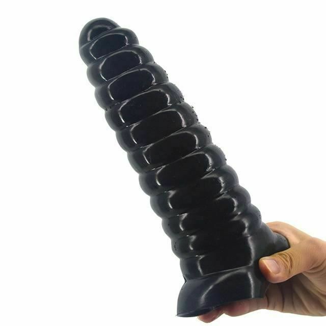 House Of Dasein Huge Anal Dildo Long Suction Cup Butt Plug Dong - Black V1257-30370356920458