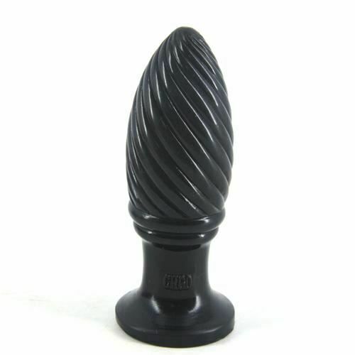 House Of Dasein Thread Huge Anal Dildo Silicone Butt Plug Dong Suction Cup - Black V1257-30370357608586
