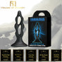 House Of Dasein Black Silicone Butt Suction Cup Anal Plug Expander Prostate Massager - Black V1257-30370404466826