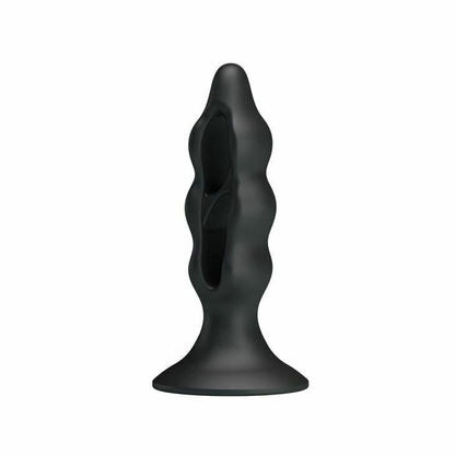 House Of Dasein Black Silicone Butt Suction Cup Anal Plug Expander Prostate Massager - Black V1257-30370404466826