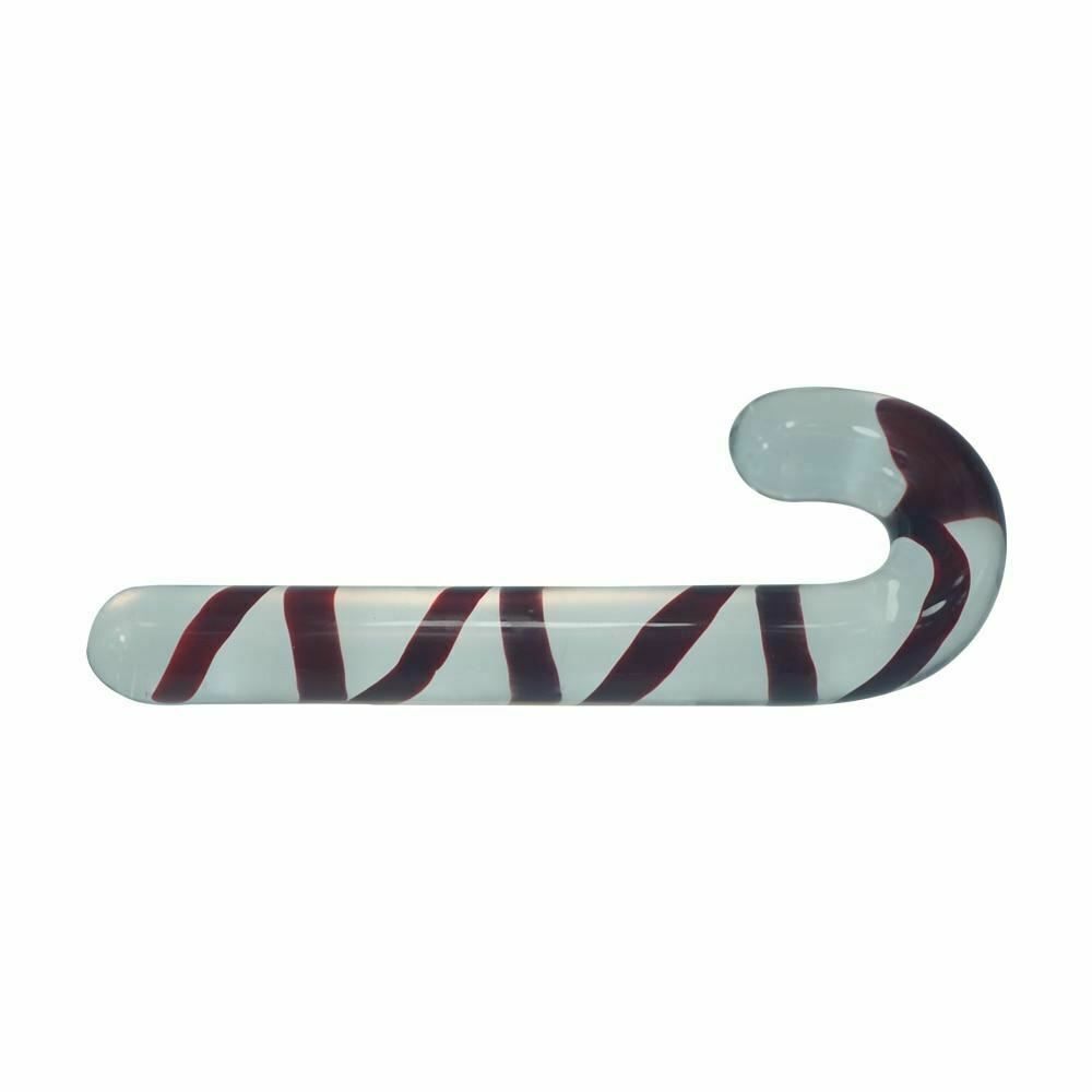House Of Dasein Huge Pyrex Glass Dildo Christmas Candy Cane Anal Plug Dong V1257-30370410659978