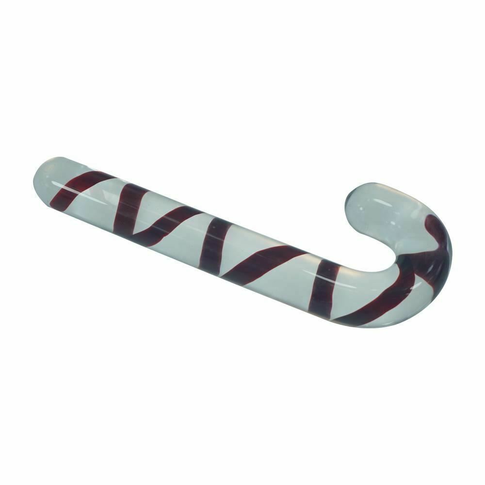 House Of Dasein Huge Pyrex Glass Dildo Christmas Candy Cane Anal Plug Dong V1257-30370410659978