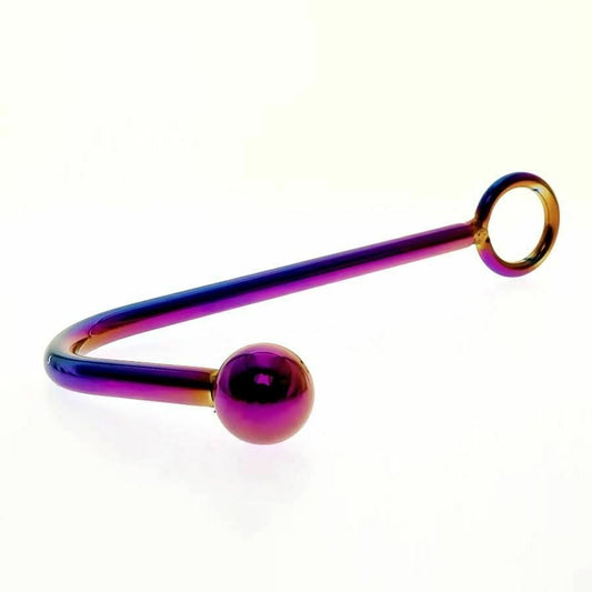 House Of Dasein Stainless Steel Metal Rainbow Anal Hook Bdsm Butt Plug Ball Bondage Restraint - Rainbow V1257-30370497462410
