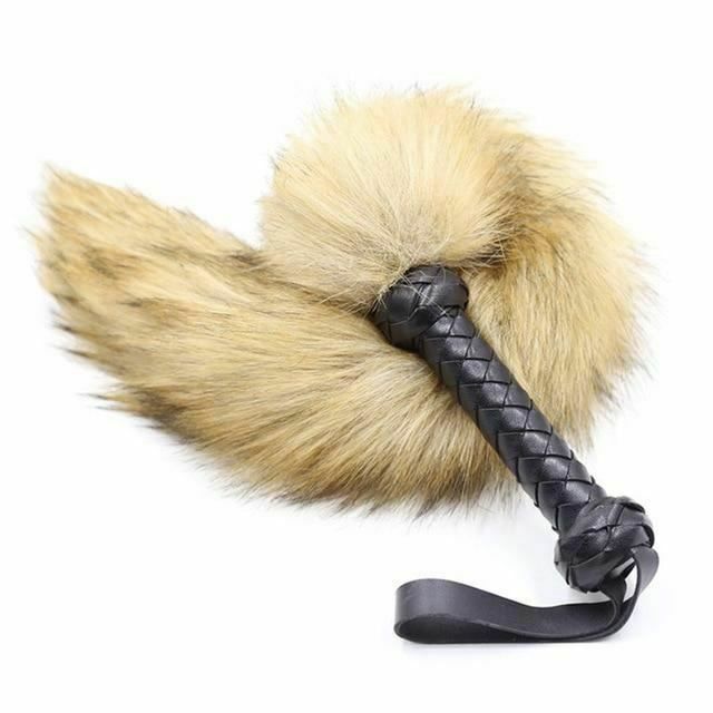 House Of Dasein 62Cm Soft Fur Tail Spanking Flogger Bdsm Sensation Impact Play - Brown V1257-30371015327882