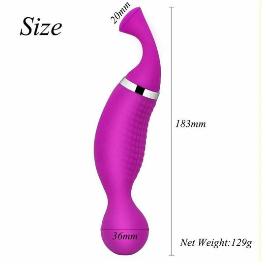 House Of Dasein Sucking Vibrator Double Ended Nipple Clitoris Suction G Spot Vibrations V1257-30547164496010