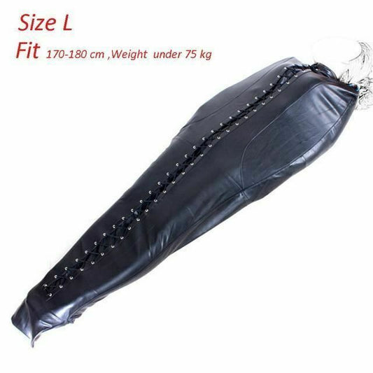 House Of Dasein Full Body Bondage Sleeping Bag Pu Leather Restraints Bdsm Kink Fetish - L V1257-30578727583882