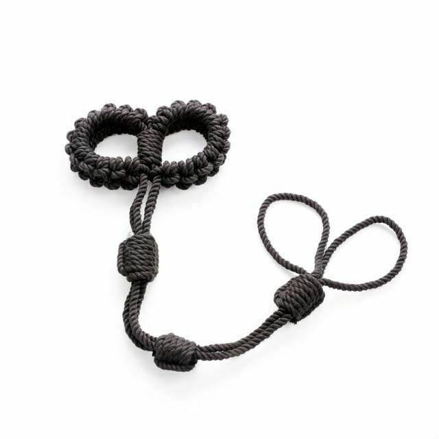 House Of Dasein Shibari Rope Handcuffs Leash Restraints Bdsm Bondage Submissive Play - Black V1257-30579641942154