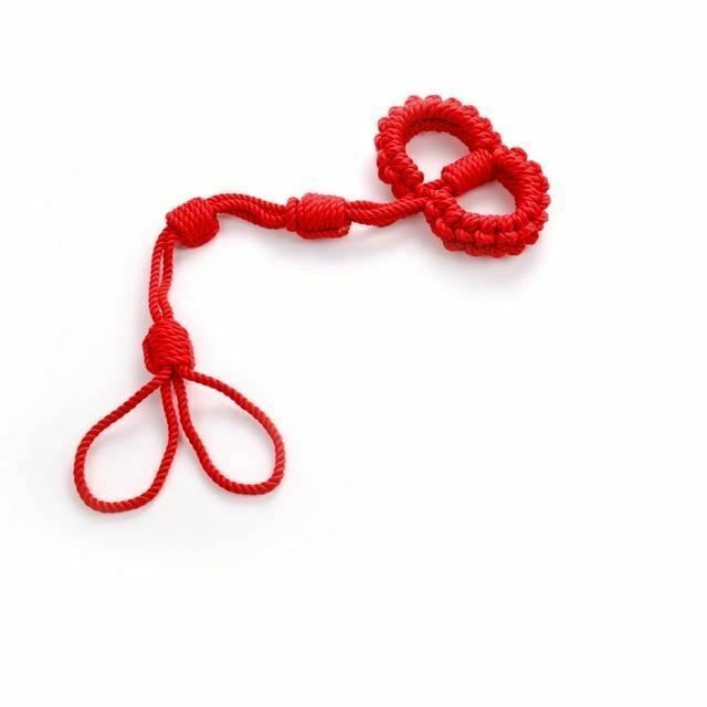 House Of Dasein Shibari Rope Handcuffs Leash Restraints Bdsm Bondage Submissive Play - Red V1257-30579641974922