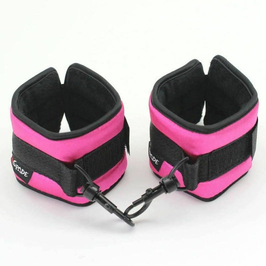 House Of Dasein Satin Ankle Cuffs Bedroom Sex Restraints Bondage Bdsm Toys Kink - Pink V1257-30579642400906