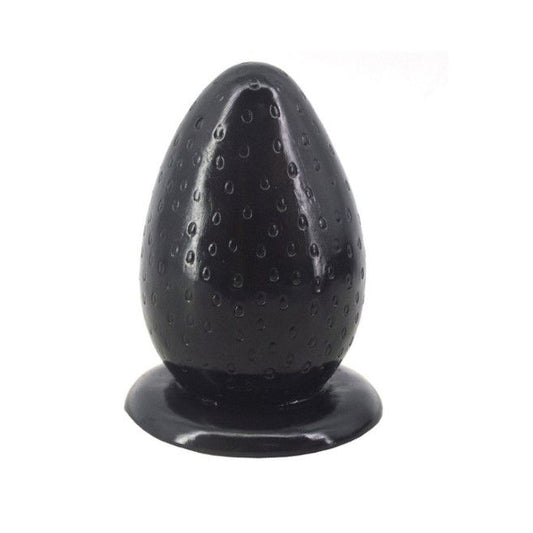 House Of Dasein Big Huge Anal Plug With Suction Cup Novelty Strawberry Butt - Black V1257-30582946857098