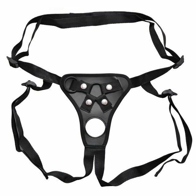 House Of Dasein Strapon Double Dildo Penetration Pants Harness On Pegging Play Fetish - Black V1257-30806851616906