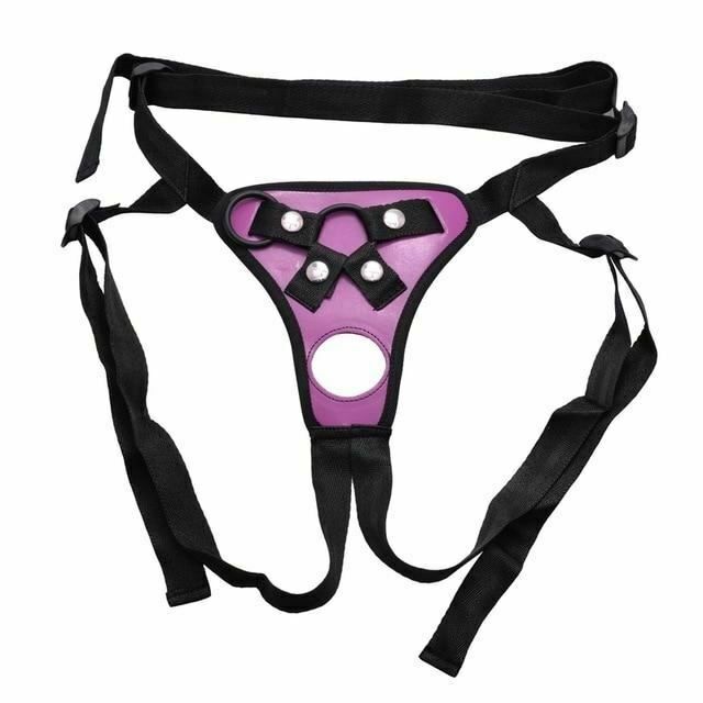 House Of Dasein Strapon Double Dildo Penetration Pants Harness On Pegging Play Fetish - Purple V1257-30806851715210