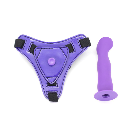 House Of Dasein Dildo With Harness Strapon Panties Purple Pink Black Dong - Purple V1257-30806851780746