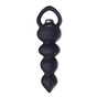 House Of Dasein Vibrator Silicone Vibrating Soft Anal Beads With Handle Butt Plug - Black V1257-30807345725578