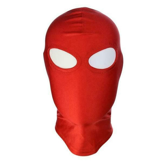 House Of Dasein Red Stretchy Hood Open Mouth Eye Holes Sensory Deprivation Bdsm Bondage - Red - Eye Holes V1257-30808064884874