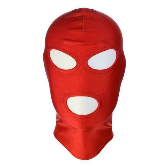 House Of Dasein Red Stretchy Hood Open Mouth Eye Holes Sensory Deprivation Bdsm Bondage - Red - Eye And Mouth V1257-30808064950410