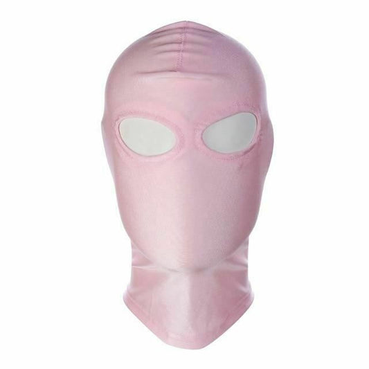 House Of Dasein Pink Purple Bdsm Stretchy Hood Open Mouth Holes Full Mask Bondage Restraints - Pink - Eye V1257-30808067997834