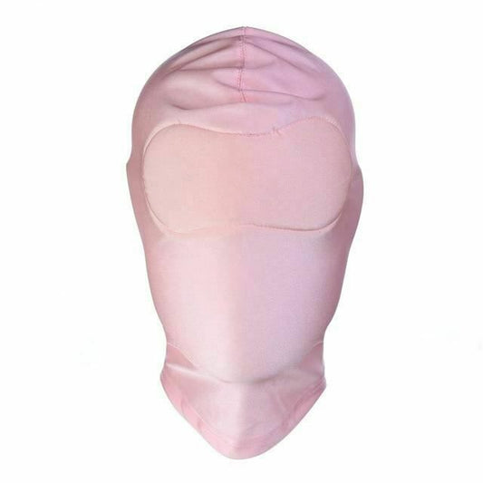 House Of Dasein Pink Purple Bdsm Stretchy Hood Open Mouth Holes Full Mask Bondage Restraints - Pink - No Holes V1257-30808068063370