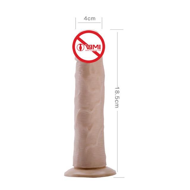 House Of Dasein Colourful Realistic Jelly Dildo Deep Throat Training Suction Cup Base - Flesh - 18.5Cm V1257-30914656436362