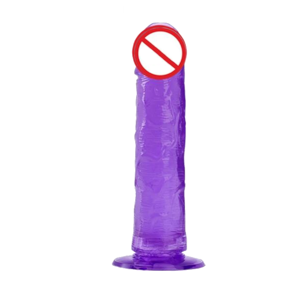 House Of Dasein Colourful Realistic Jelly Dildo Deep Throat Training Suction Cup Base - Purple - 18.5Cm V1257-30914656567434