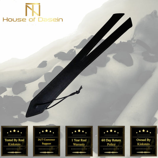 House Of Dasein Devil Split Black Spanking Paddle Bdsm Impact Play Toys Fetish - Black V1257-31020161171594