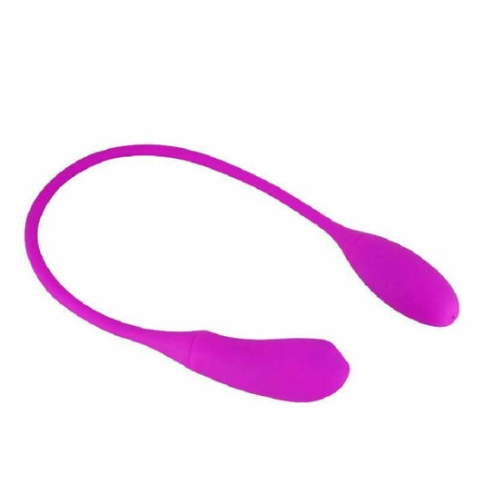 House Of Dasein Pretty Love 7 Speed Silicone Double Vibrating Egg Vibrator Rechargeable - Purple V1257-31020842188938