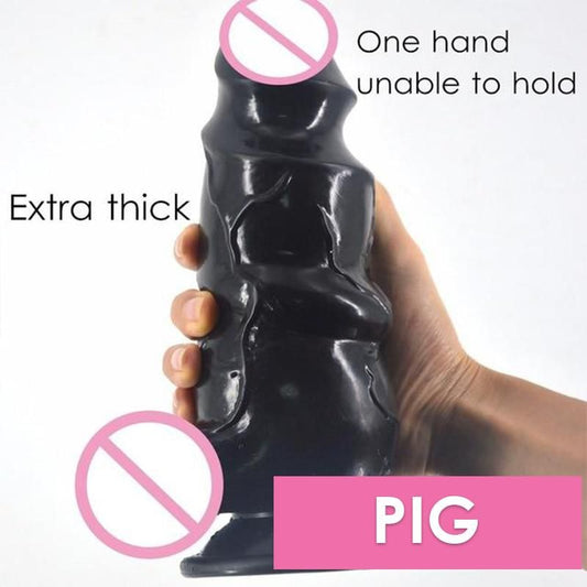 House Of Dasein Fantasy Creature Animal Dildos Dongs Black Monster Lycanthrope Bears Paw F40 - Black - Pig V1257-31022074331274