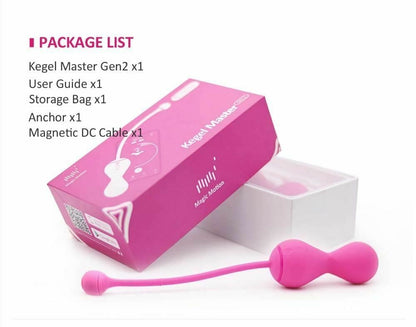 House Of Dasein Magic Motion Bluetooth Control Kegel Balls Vibrator Vagina Tightening Training - Blue V1257-31188848050314