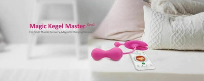 House Of Dasein Magic Motion Bluetooth Control Kegel Balls Vibrator Vagina Tightening Training - Blue V1257-31188848050314