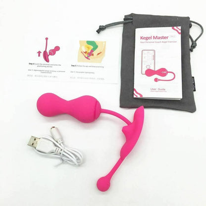 House Of Dasein Magic Motion Bluetooth Control Kegel Balls Vibrator Vagina Tightening Training - Blue V1257-31188848050314