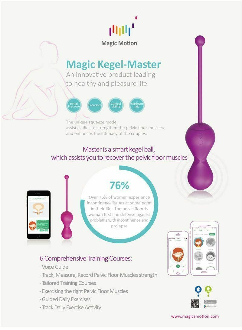 House Of Dasein Magic Motion Bluetooth Control Kegel Balls Vibrator Vagina Tightening Training - Blue V1257-31188848050314