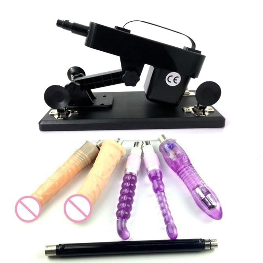 House Of Dasein A2 Automatic Sex Machine 5 Dildos Love Gun Thrusting Masturbation Anal - Black V1257-31189169864842