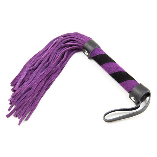 House Of Dasein Purple Real Leather Flogger Spanking Sex Whip Bdsm Impact Play Fetish - Purple V1257-31189182087306