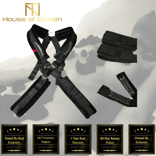 House Of Dasein Sex Swing Love Position Harness Bdsm Bondage Restraints Couples - Black V1257-31189323907210